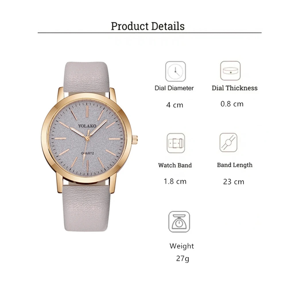 LADY - White Yellow - White Rubber - Quartz - 34mm