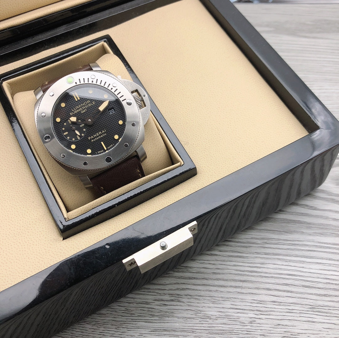 316L Steel Silver - Brown Rubber - Automatic - 47mm