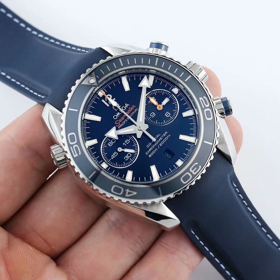 Chronograph - Selfwinding- Blue Leather - Automatic - 45.5mm