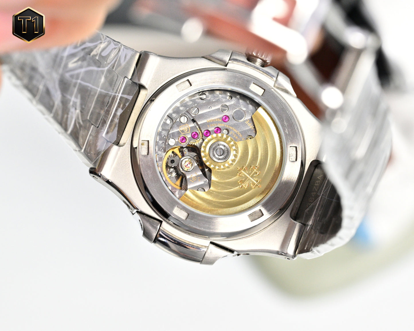 Blue Silver -Rhinestone bezel- Silver 904L Steel - Automatic 240- 40mm