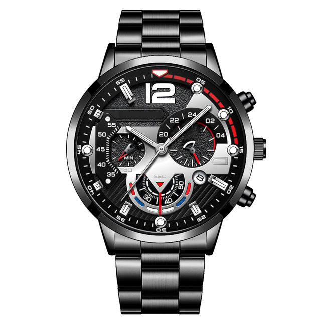 Red Black - Quartz Steel - 40mm