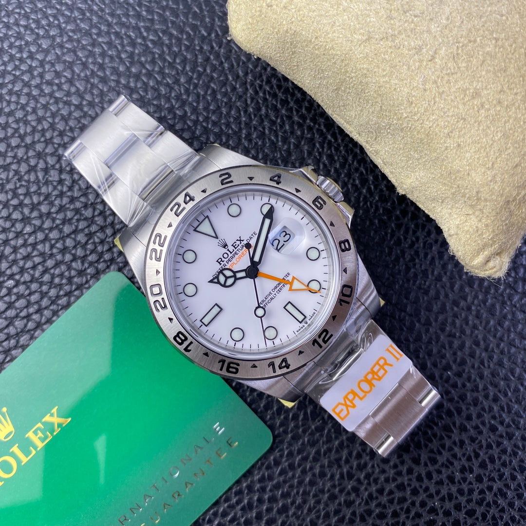 C-Factory -White - Silver 904L Steel -GMT- Automatic - 42mm