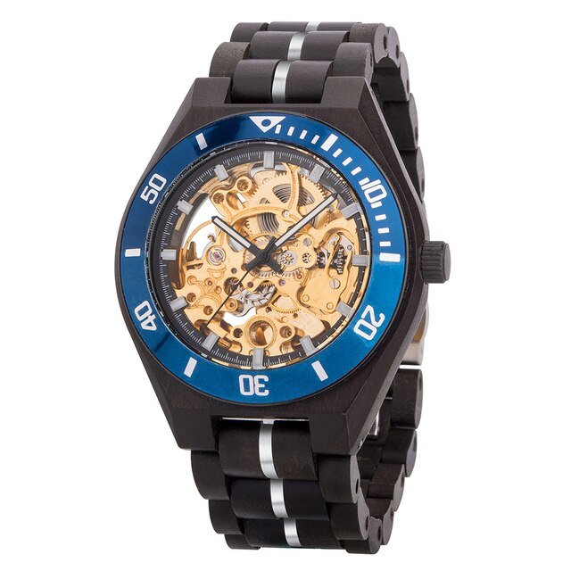 Wooden Men's Quartz Watch -41mm