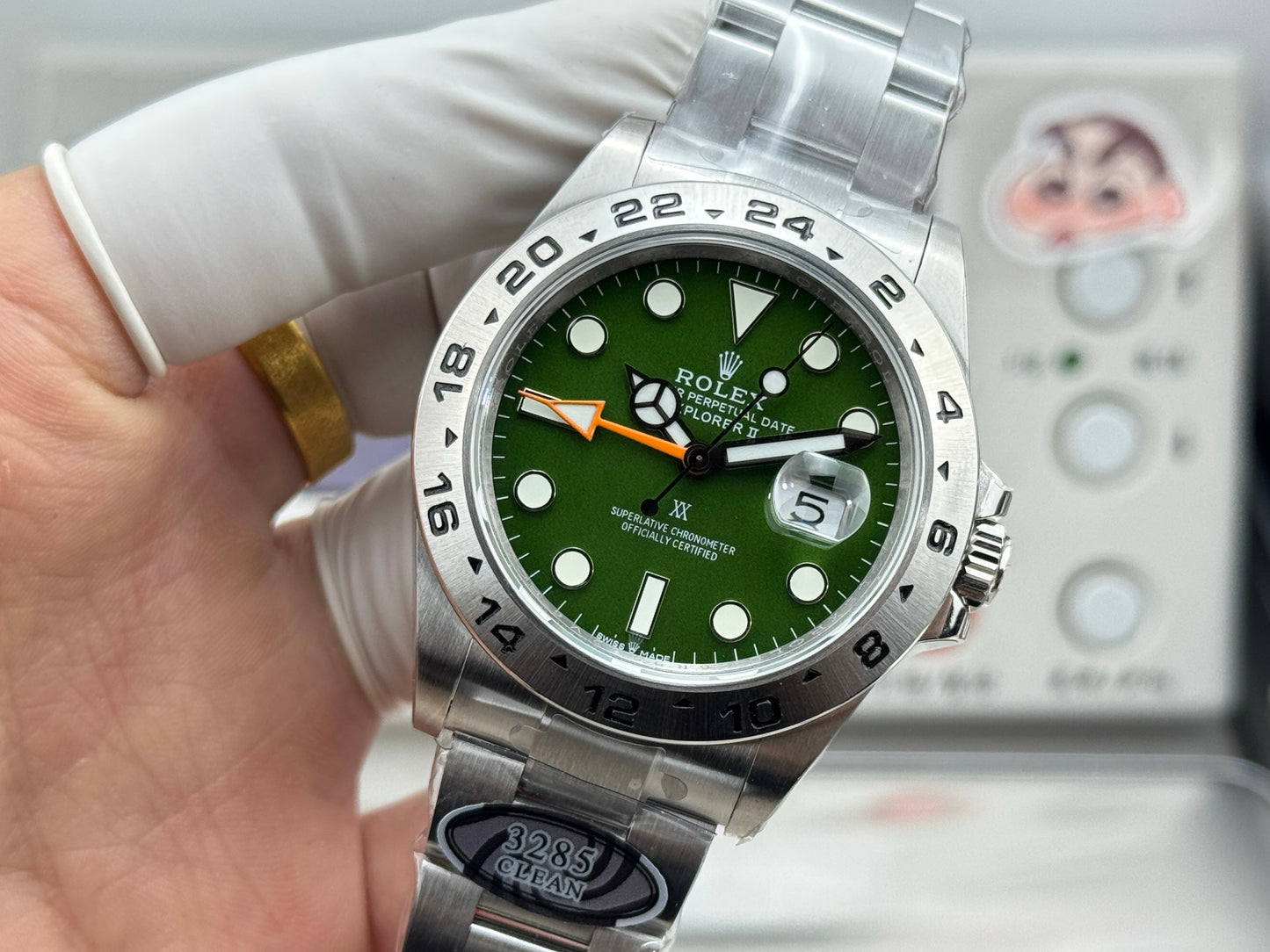 C-Factory -Green - Silver 904L Steel -GMT- Automatic - 42mm