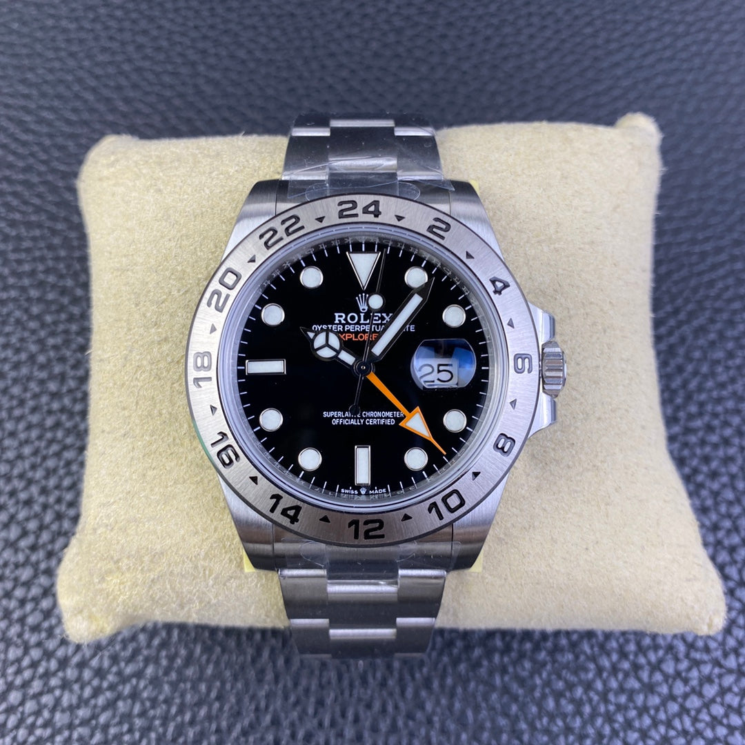 C-Factory -Black - Silver 904L Steel -GMT- Automatic - 42mm