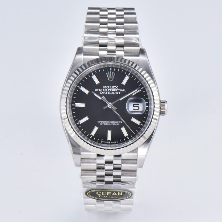C-Factory -Black - Silver 904L Steel- Automatic - 36mm