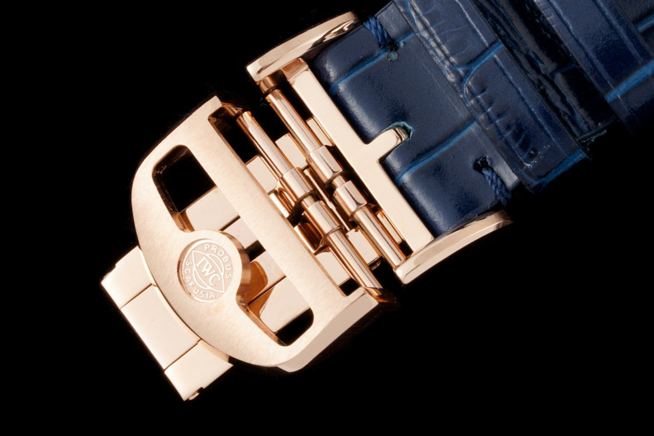 Chronograph -Blue- Yellowgold - Blue Leather - Automatic 69355 - 41mm
