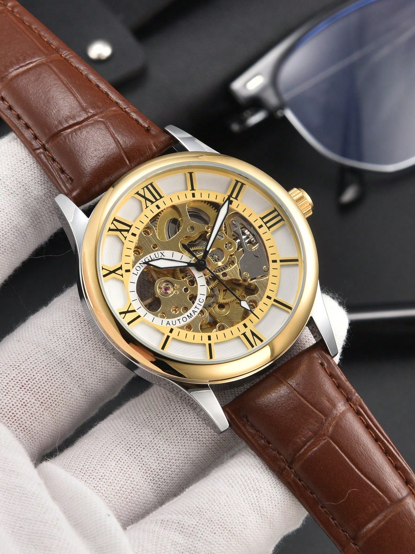 Hollow Black - Black Leather - Automatic -42mm