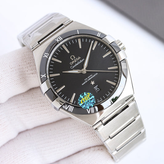 Black - Silver 904L Steel- Automatic - 41mm