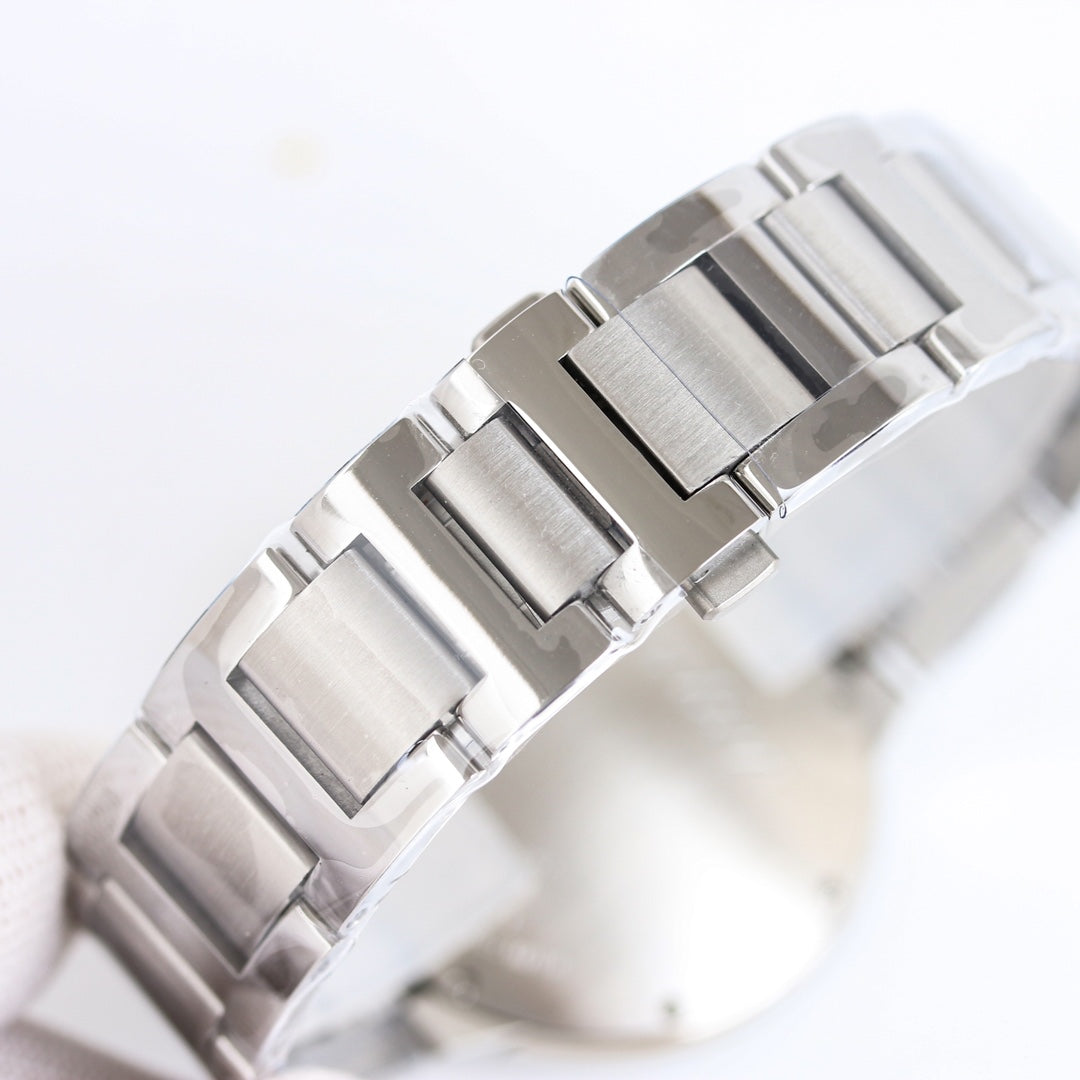 Luxury Diamond Bezel -White -White Silver - 904L Steel- Automatic - 36/42mm