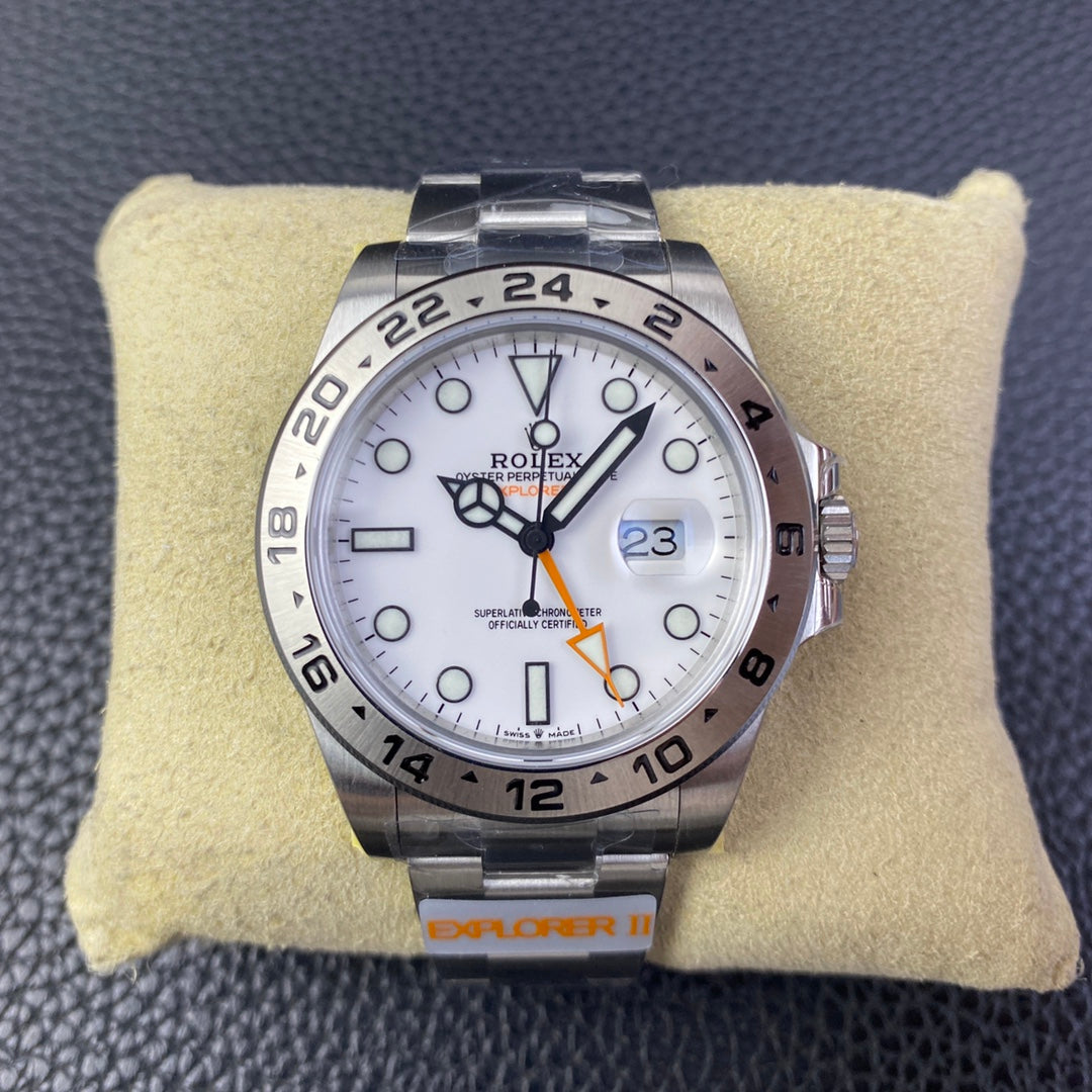 C-Factory -White - Silver 904L Steel -GMT- Automatic - 42mm