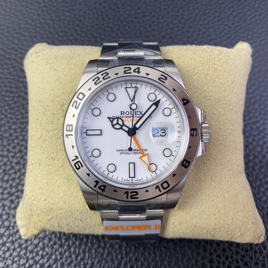 C-Factory -White - Silver 904L Steel -GMT- Automatic - 42mm