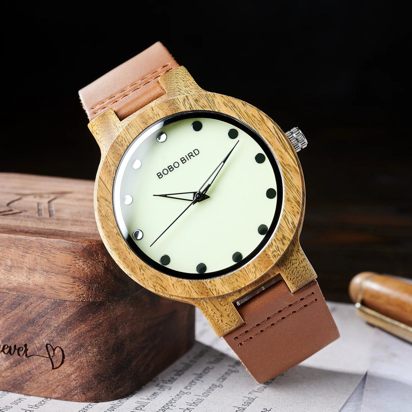 Brown Black - Brown Leather - Quartz - 42mm