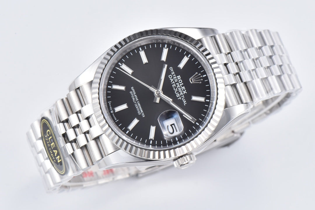 C-Factory -Black - Silver 904L Steel- Automatic - 36mm