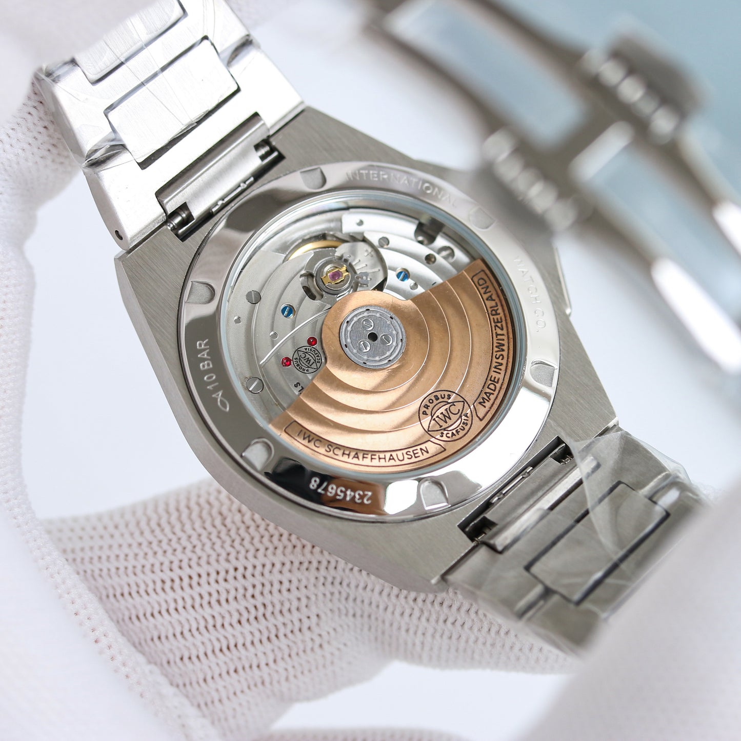 LADY -White -Rhinestone bezel- Silver 904L Steel - Automatic -35mm