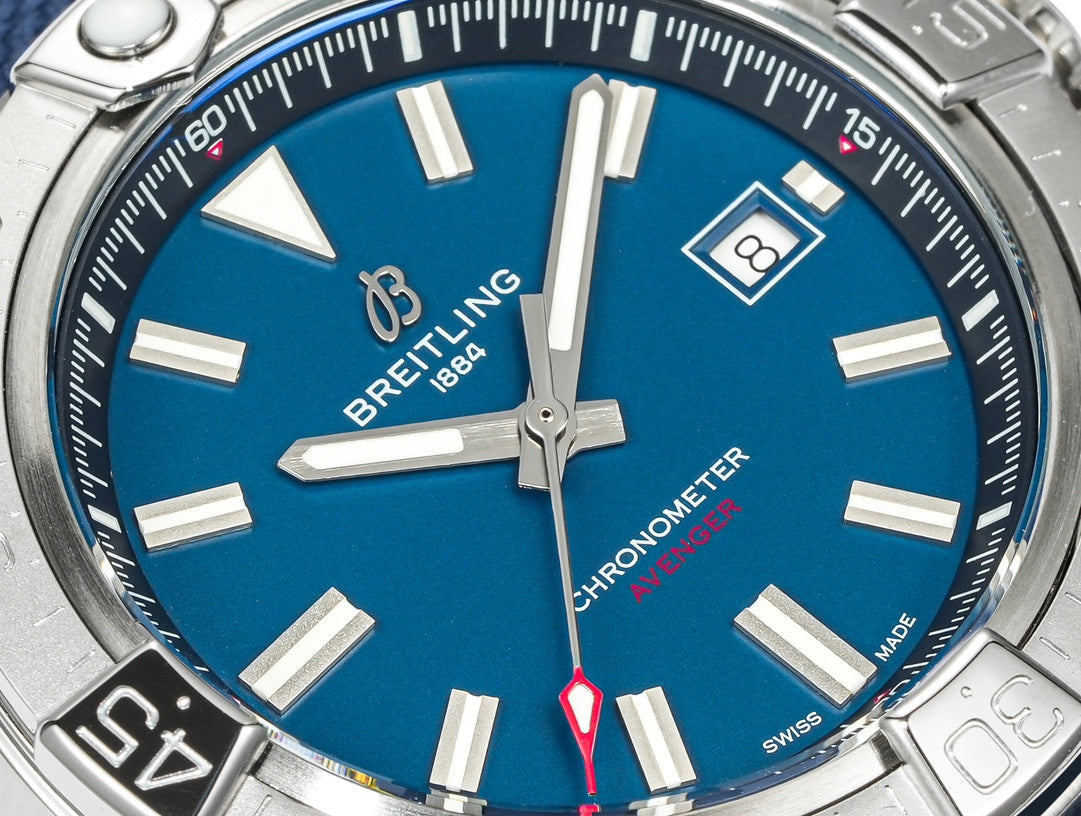 Silver Ceramic- Blue AVG - Blue Rubber - Automatic - 42mm