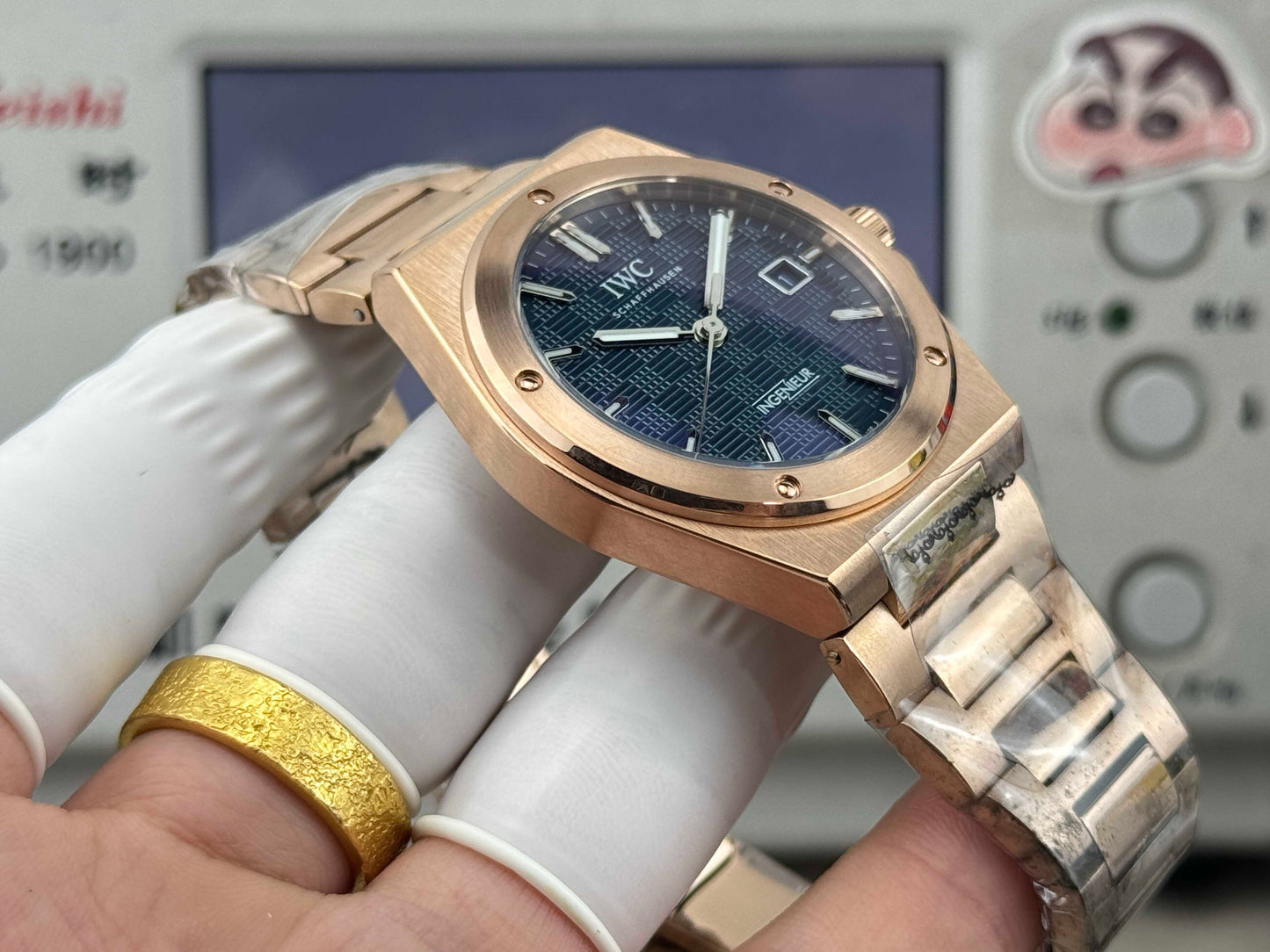 Grey Blue -Yellow gold- 904L Steel - Automatic - 40mm