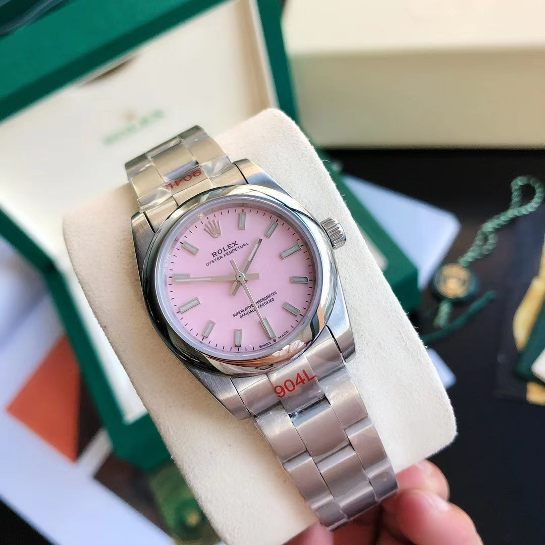 Pink Silver - Steel 904L Silver - Automatic-41mm/31mm