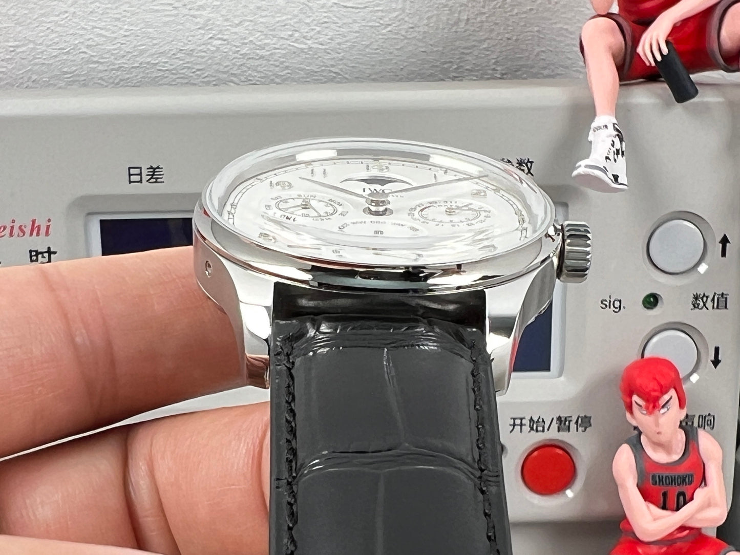 White Silver -Per-Calendar - Black Leather - Automatic - 41mm