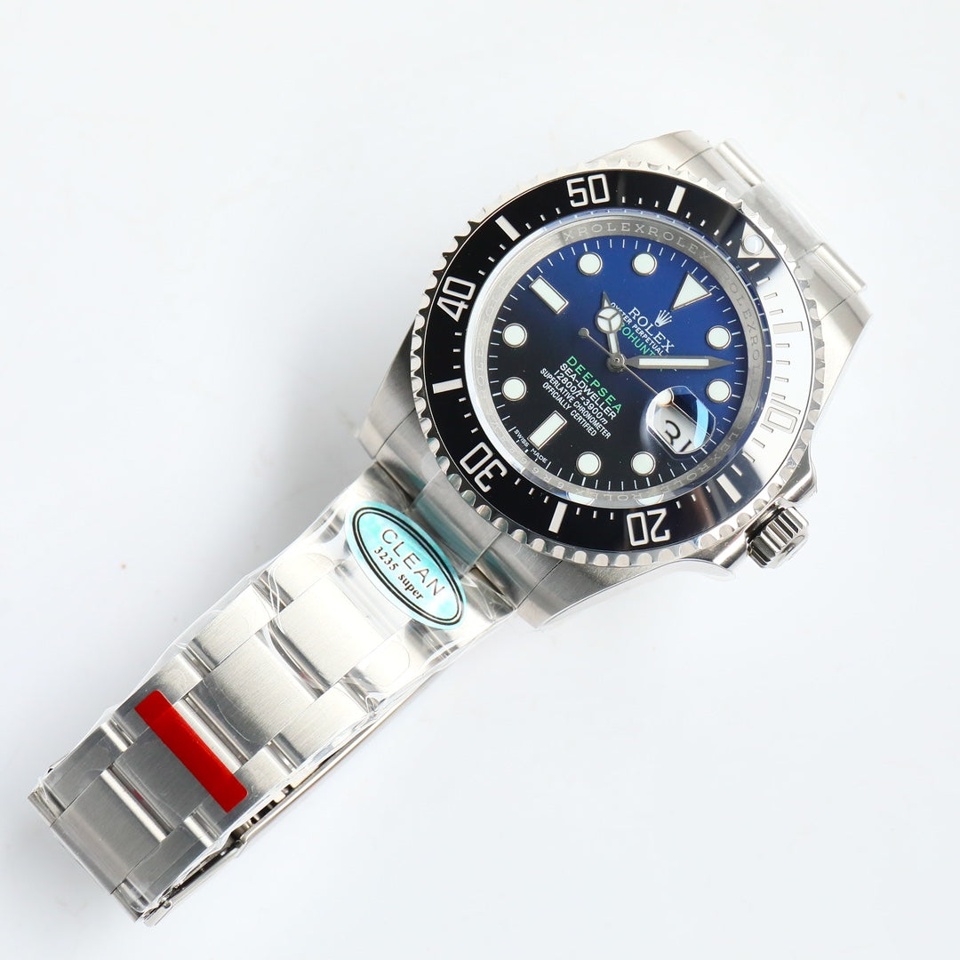 L Size - P-Hunter -Blue Black -White 904L Steel -Automatic- 44mm
