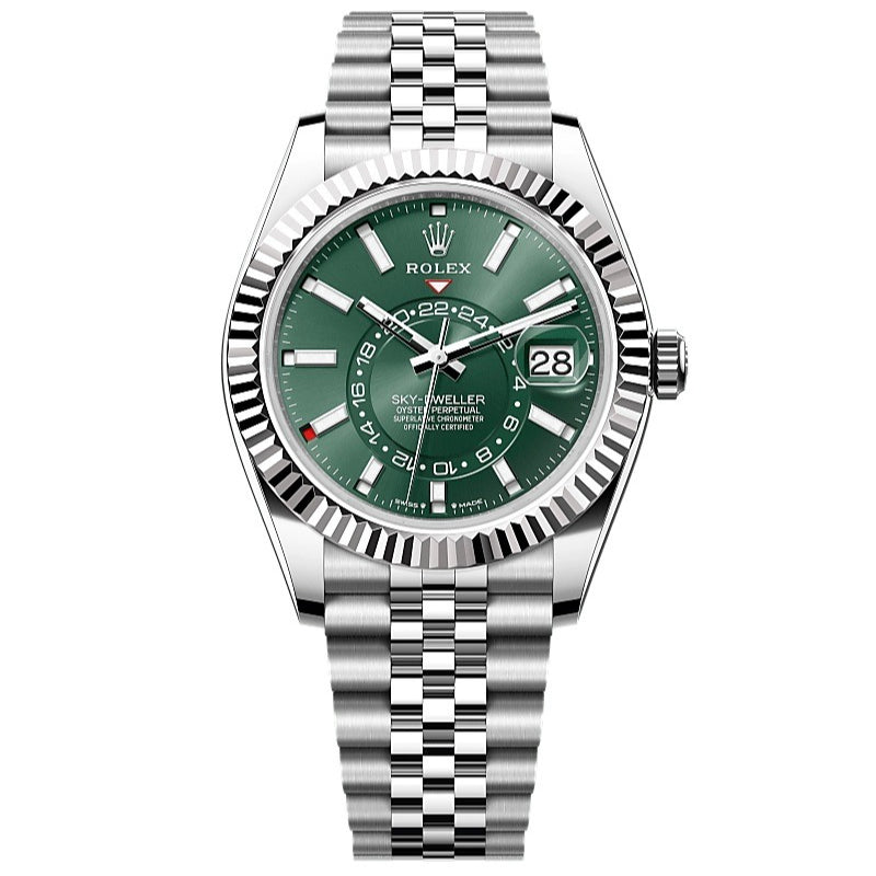 Green Silver - White 904L Steel- JP8215 -Automatic - 42mm