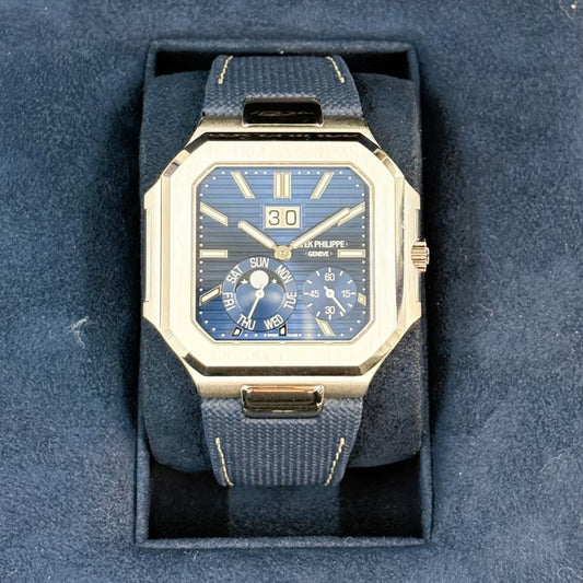 Blue Silver -5822P-  Blue Rubber & Free Strap - Automatic 240- 45mm