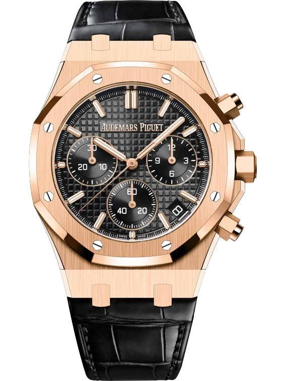 Chronograph- Black -Yellow 904L Steel- Black Leather- Automatic - 41mm