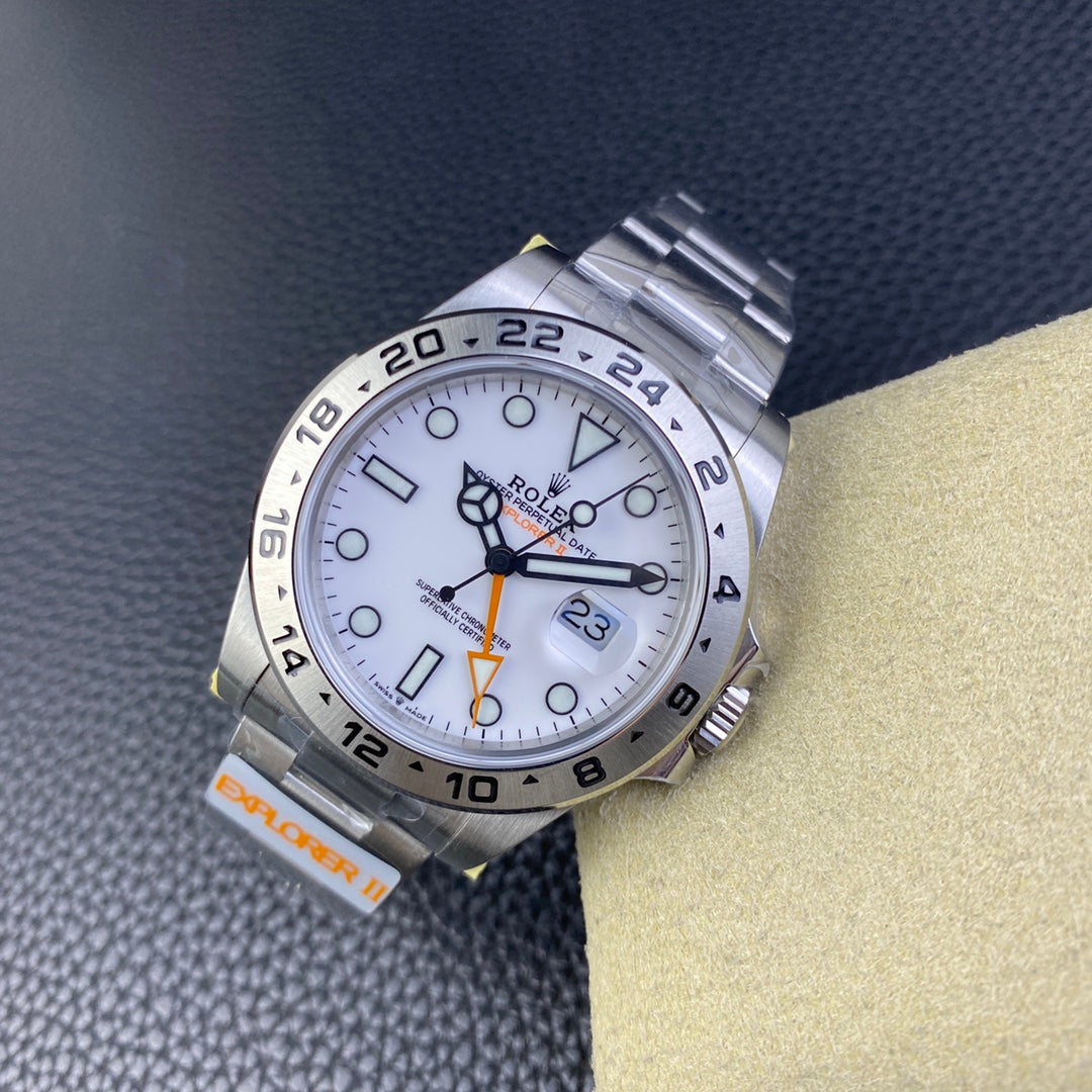 C-Factory -White - Silver 904L Steel -GMT- Automatic - 42mm