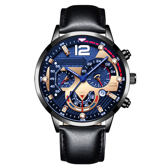 904L Steel - Black - Quartz - 41mm