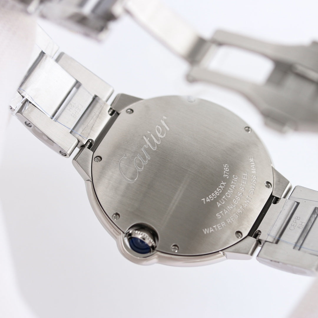 Luxury Diamond Bezel -White -White Silver - 904L Steel- Automatic - 36/42mm