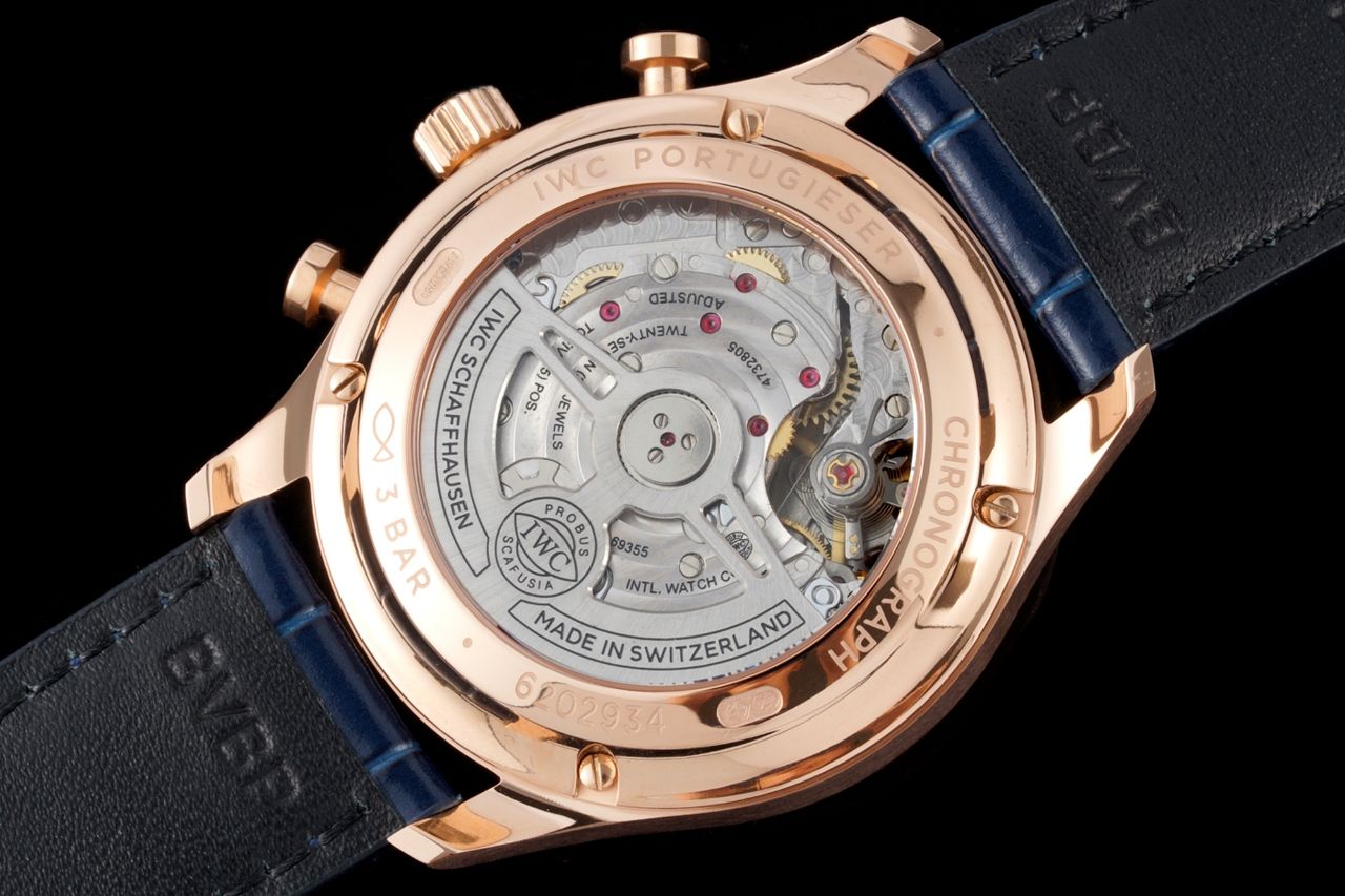 Chronograph -Blue- Yellowgold - Blue Leather - Automatic 69355 - 41mm