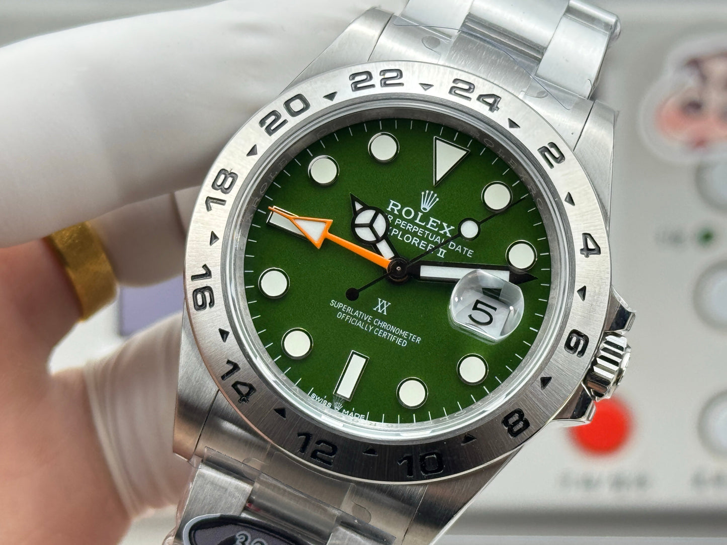 C-Factory -Green - Silver 904L Steel -GMT- Automatic - 42mm