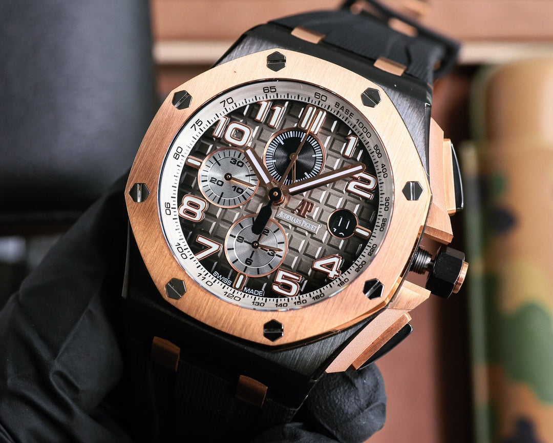 TOP! Yellow Ceramic Bezel- Black Rubber - Automatic - 42mm