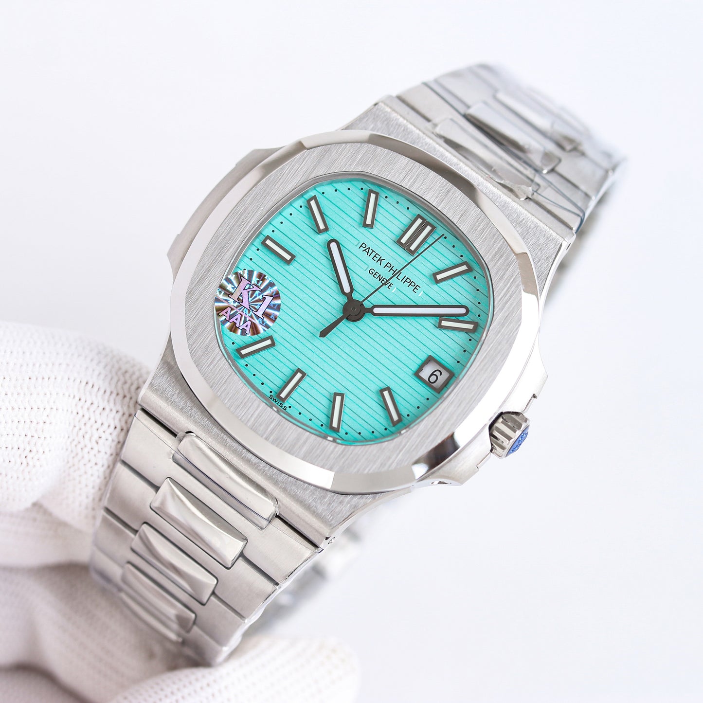 Baby Blue - Ultra-thin - Silver 904L Steel - Automatic 324SC- 40mm