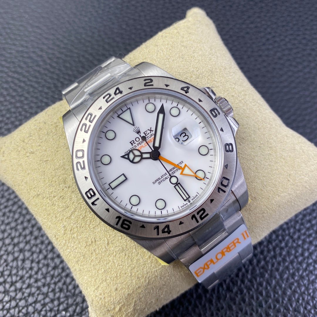 C-Factory -White - Silver 904L Steel -GMT- Automatic - 42mm