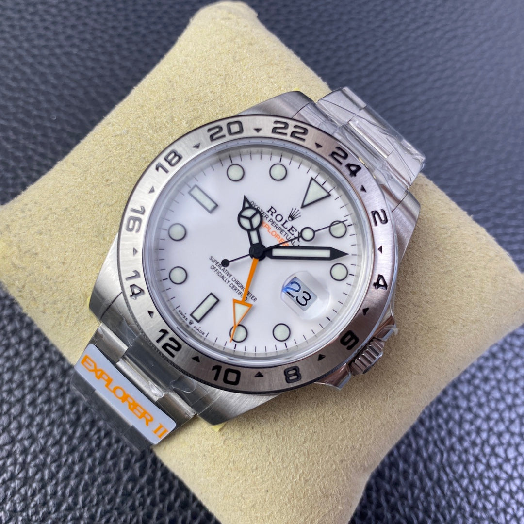 C-Factory -White - Silver 904L Steel -GMT- Automatic - 42mm