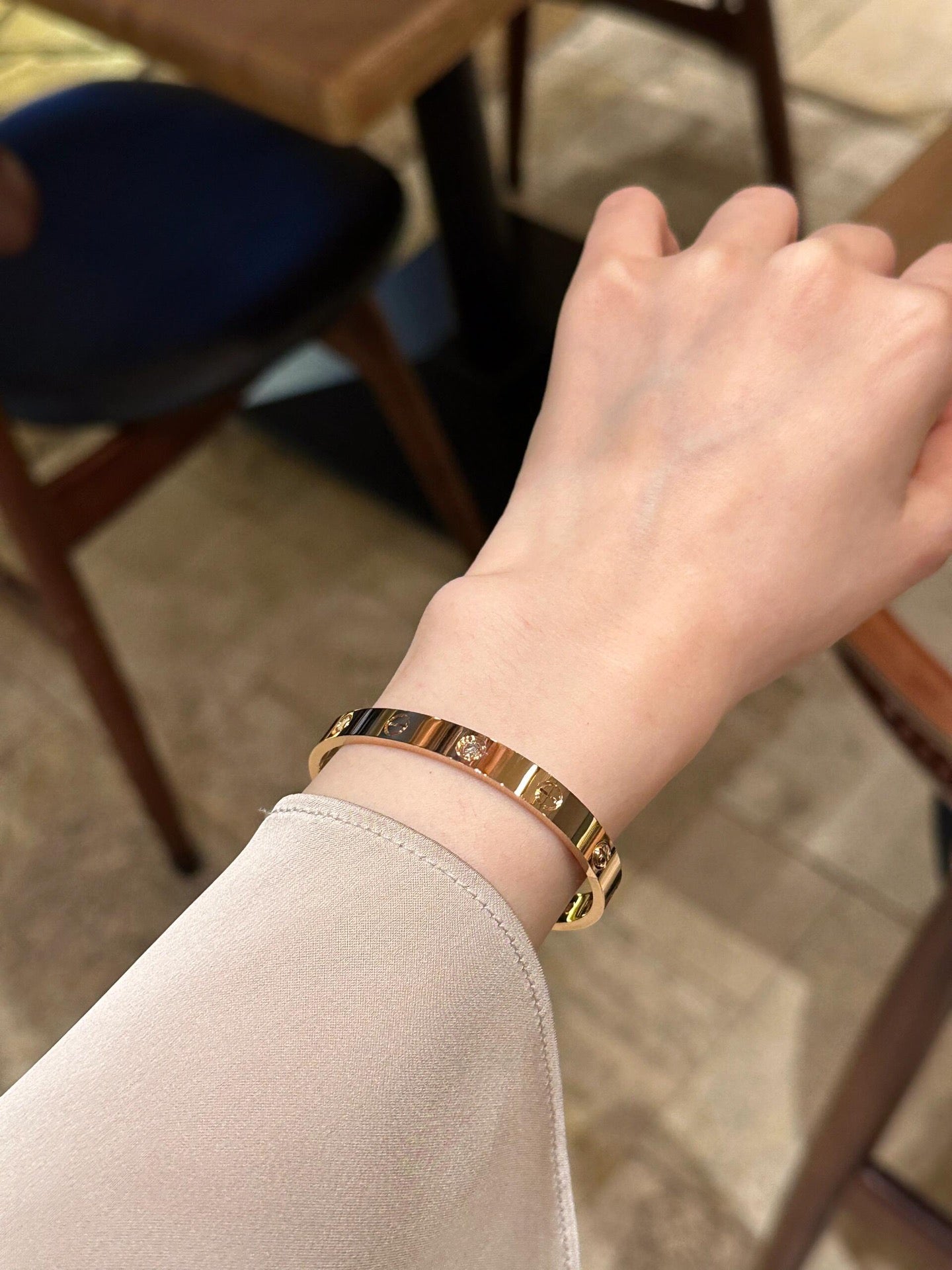 Widen Titanium Steel Simple Style Bracelet Gift for Women