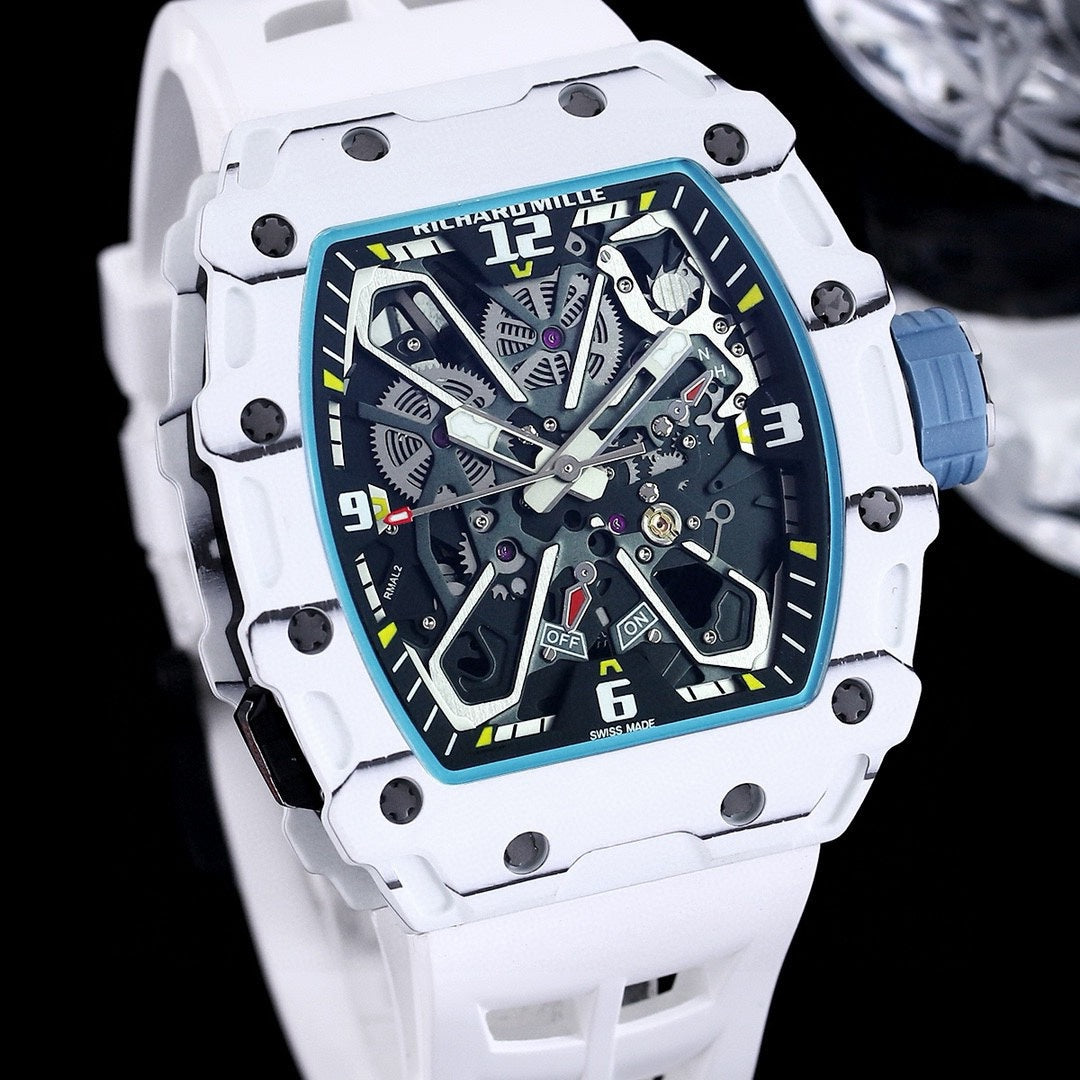 White Ceramic -White Rubber - Automatic - 40*51mm