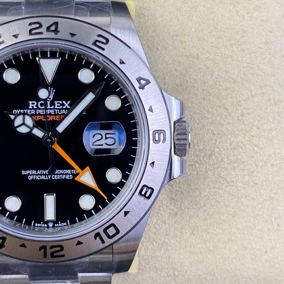 C-Factory -Black - Silver 904L Steel -GMT- Automatic - 42mm