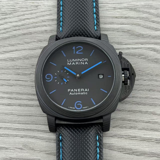 Black - 904L Steel - Black Rubber -Automatic - 44mm