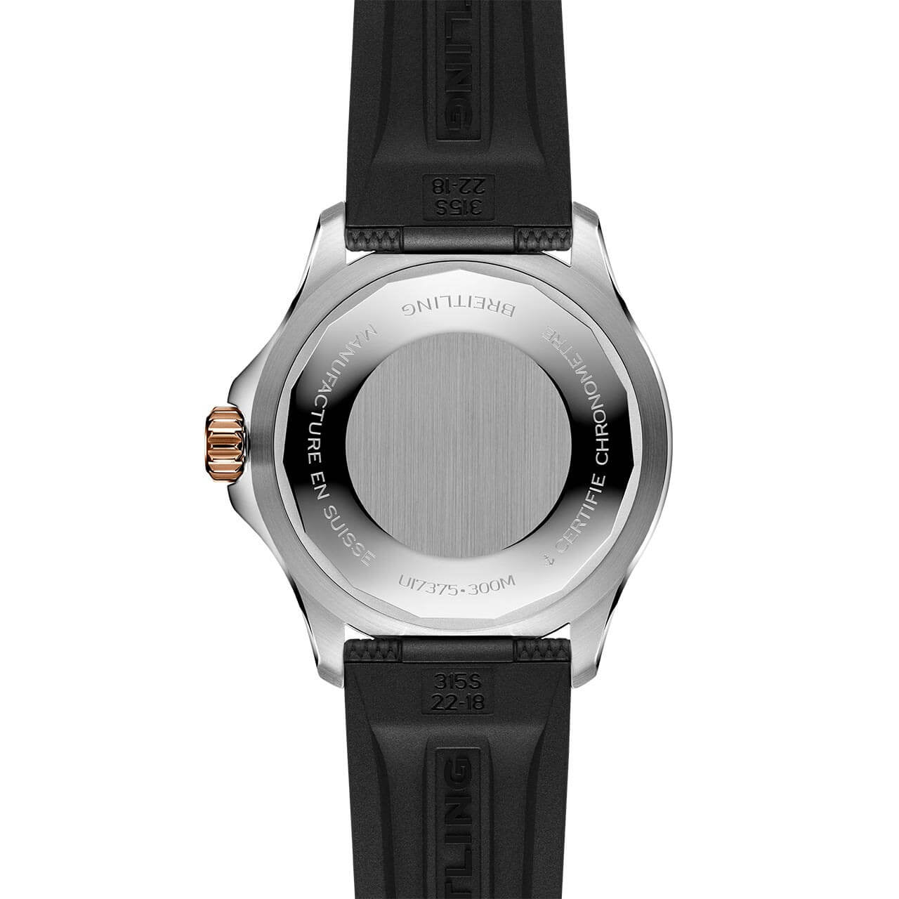 Rosegold Ceramic- Green White - Black Rubber - Automatic - 42mm