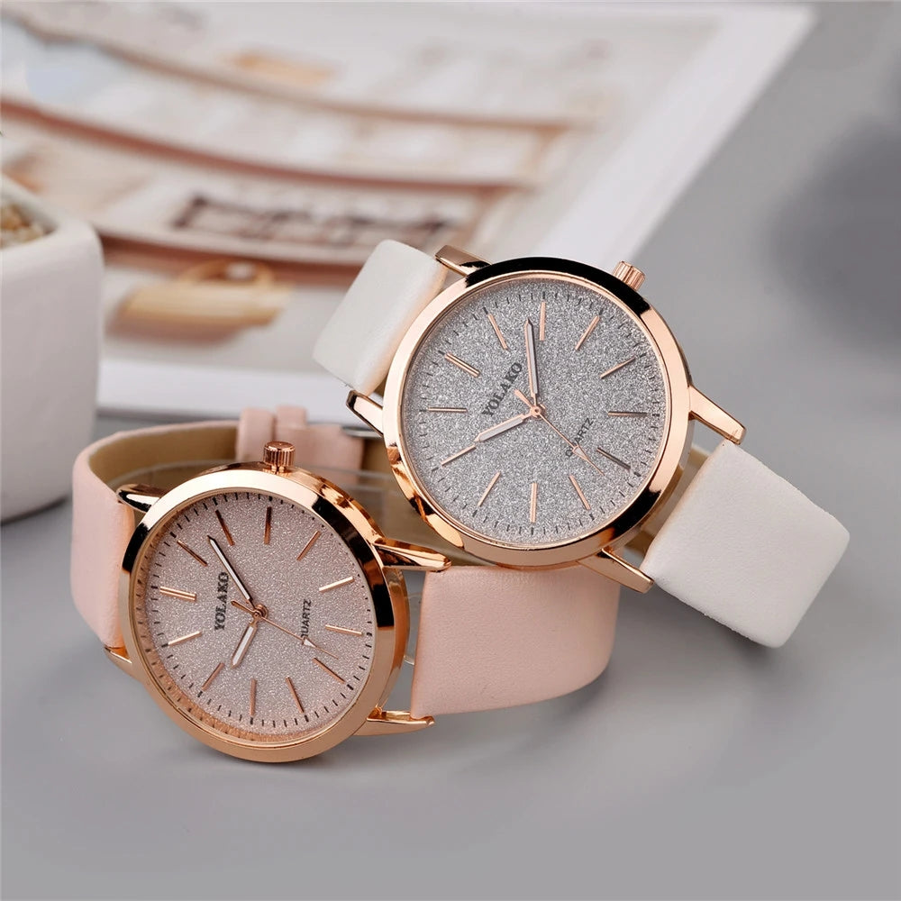 LADY - Grey Yellow - White Rubber - Quartz - 34mm