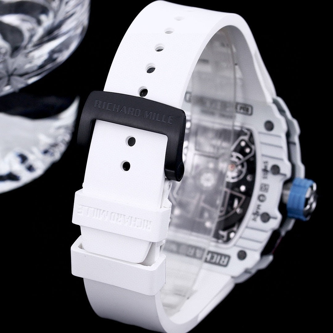 White Ceramic -White Rubber - Automatic - 40*51mm