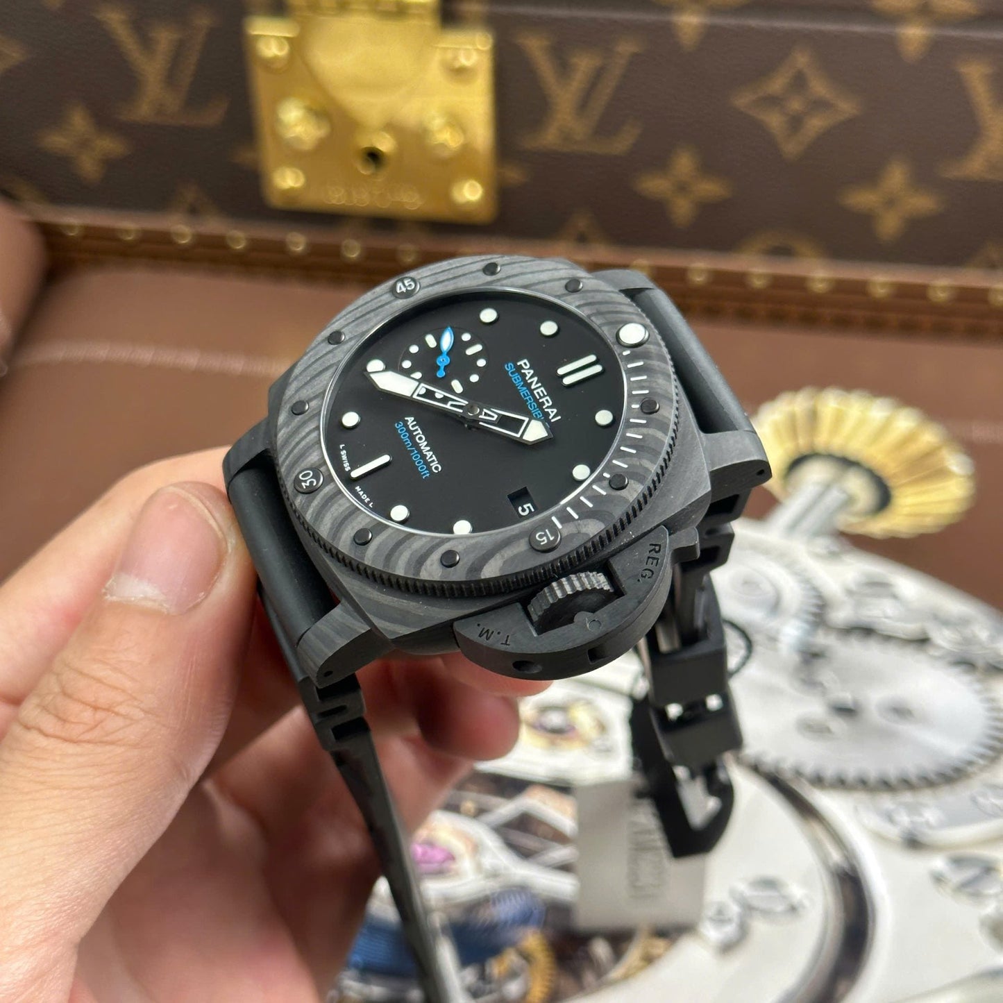 Black - Black 904L Steel - Black Rubber -Automatic - 44mm