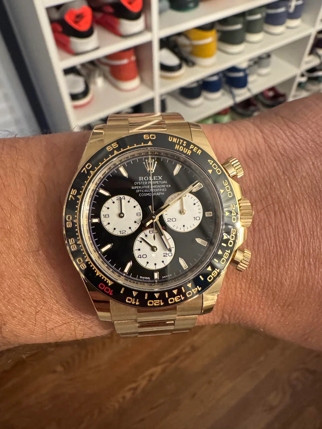 Chronograph -Black White- Yellow 904L Steel -Quartz- 40mm