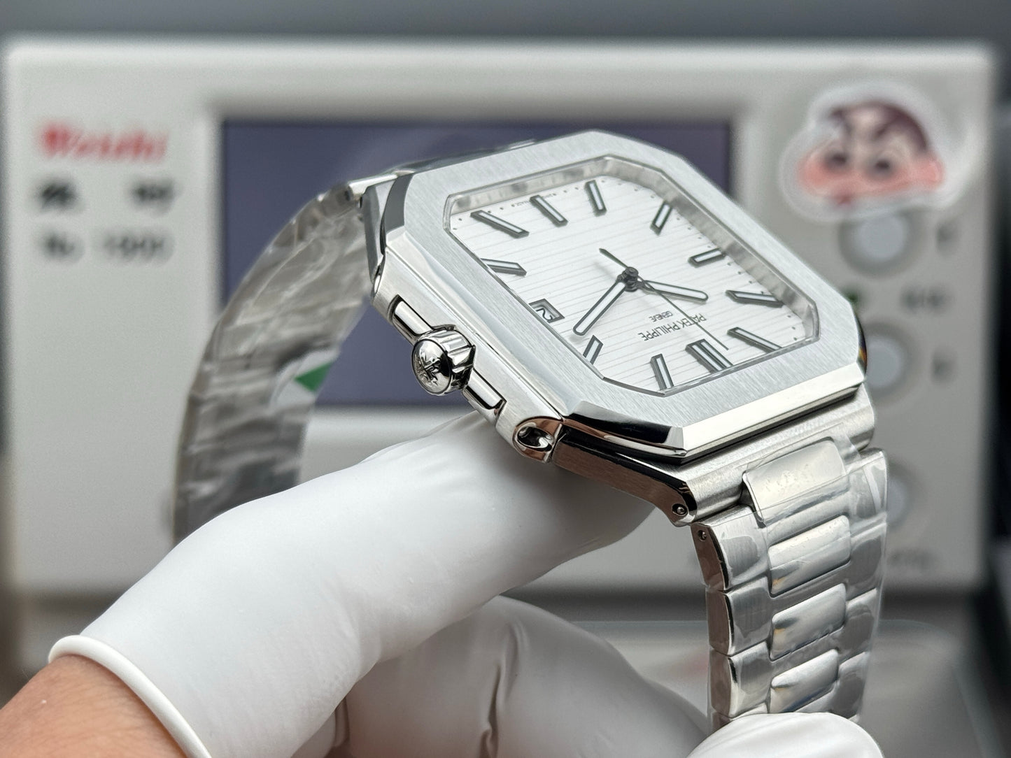 White Square - Ultra-thin - Silver 904L Steel - Automatic 330SC- 45mm