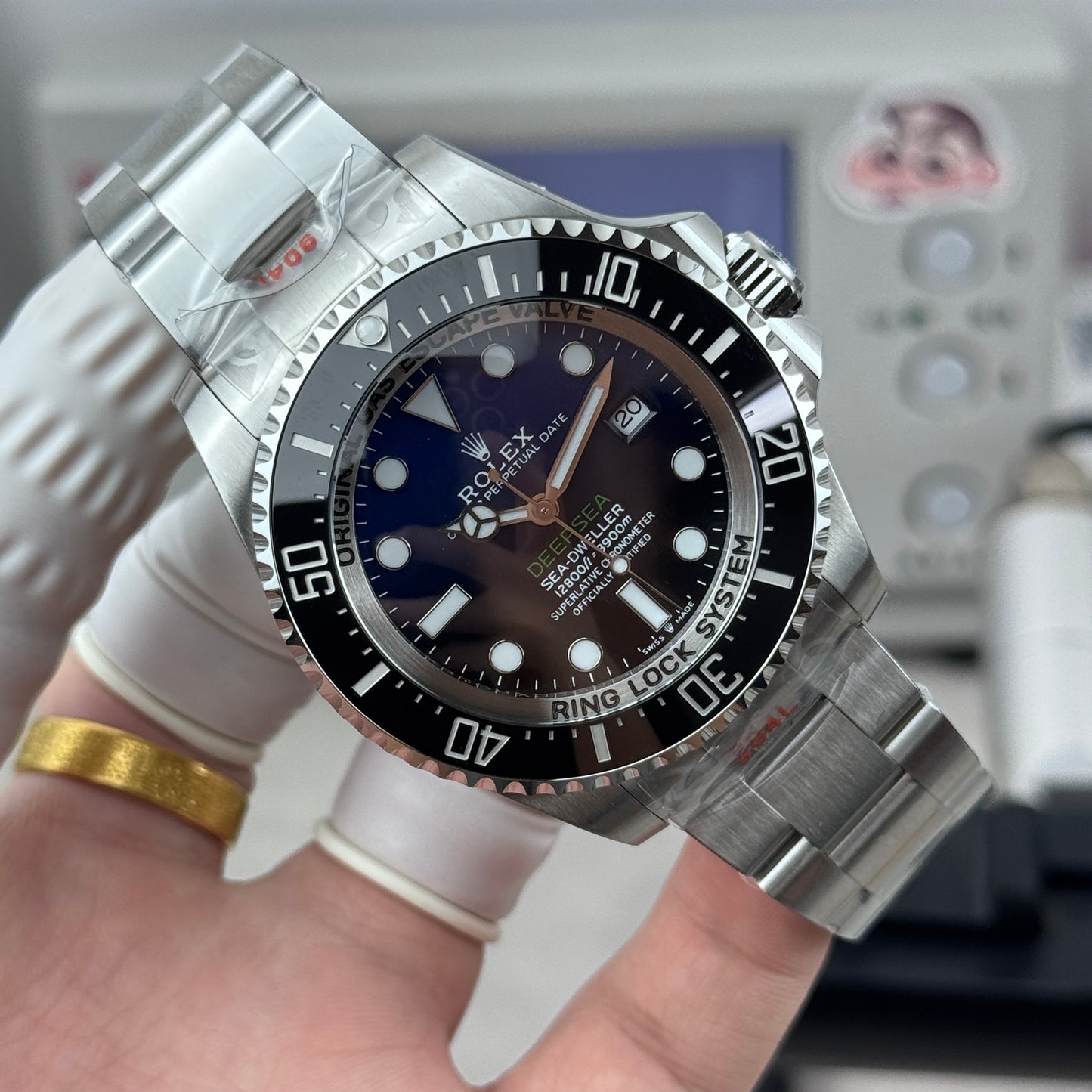 L Size - Blue Silver -Silver 904L Steel -Automatic- 44mm